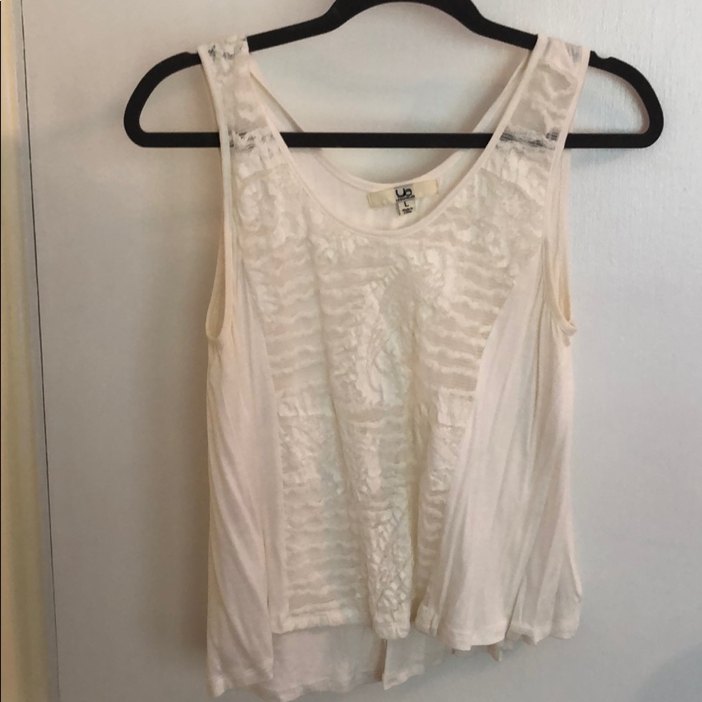 Ya Los Angeles Cream Crop Top
